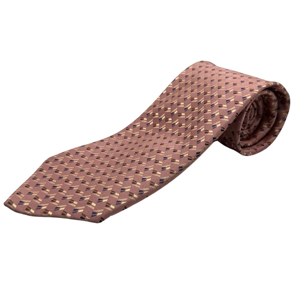 Ermenegildo Zegna Silk Tie, Dusty Rose, Made in Italy, Like New